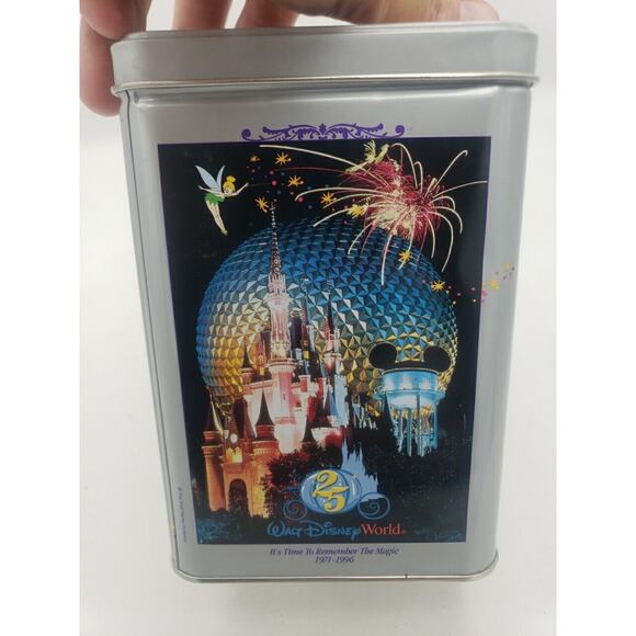 1996 Nestle Toll House 25th Anniversary Walt Disney World Tin Epcot Beauty Beast - Picture 5 of 8